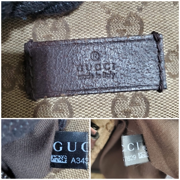 GUCCI Monogram Web Medium Flat Messenger Bag Dark Brown - Picture 7 of 12